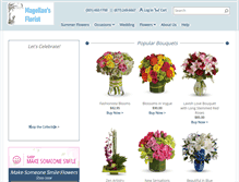 Tablet Screenshot of magellansflorist.com